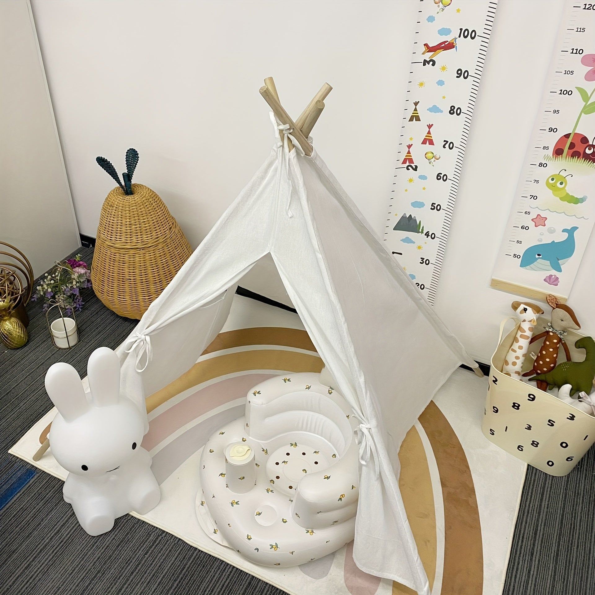 Toddler Bath Seat Foldable Anti-Slip PVC Learning and Play Seat