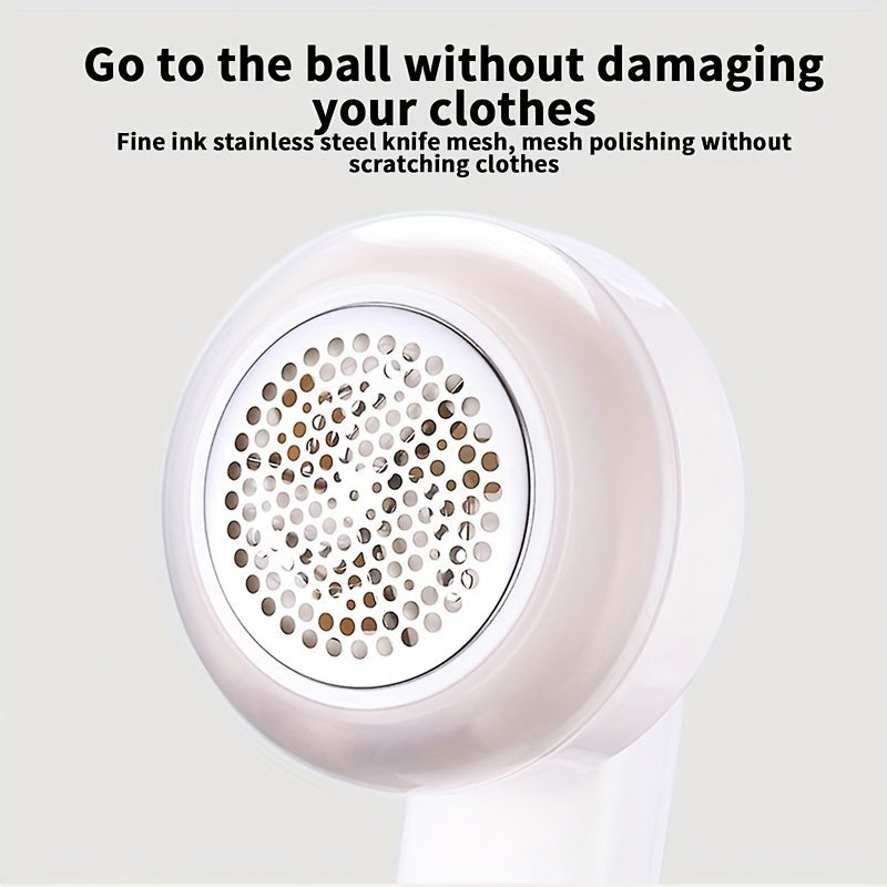 USB Rechargeable Fabric Shaver with Cleaning Brush for Sweaters Blankets Carpets