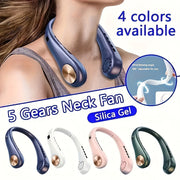 Mini Personal Bladeless Fan with USB Rechargeable 3 Speeds LED Display