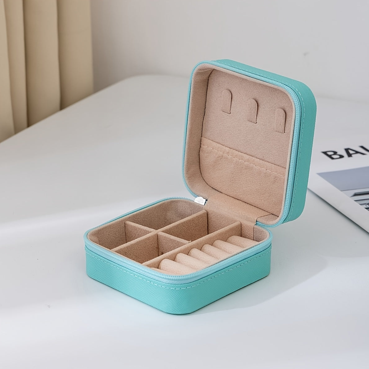 Square Jewelry Box for Rings Bracelets Necklaces and Earrings in Multiple Colors