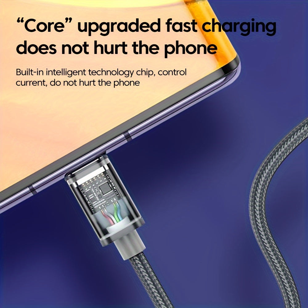 120W 6A USB Type C Charging Cable for Data Transfer and Fast Charging