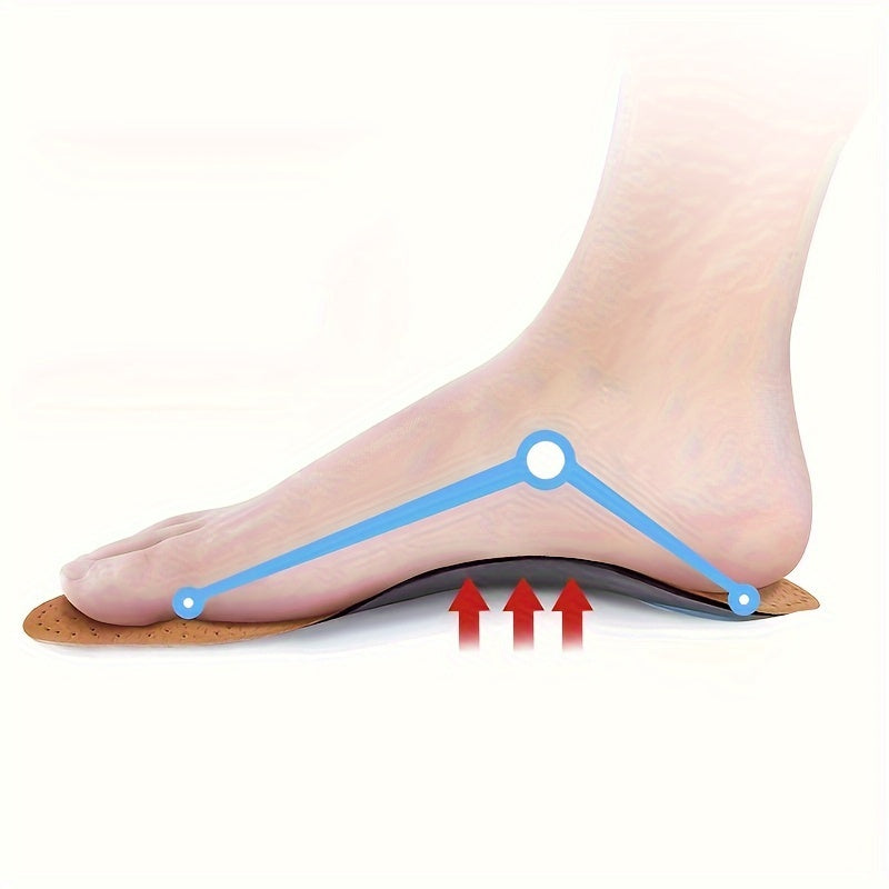 Unisex Breathable EVA Faux Shoe Insoles Cushioned Shock Absorption