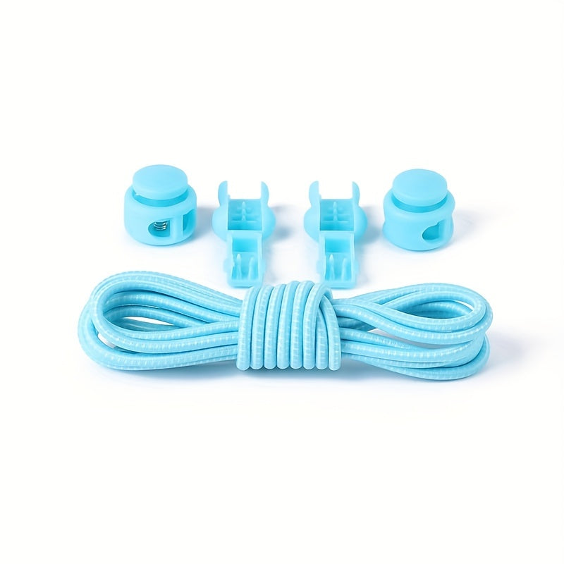 No-Tie Elastic Shoelaces for Sneakers, 12 Colors, Quick Lock, Stretchy