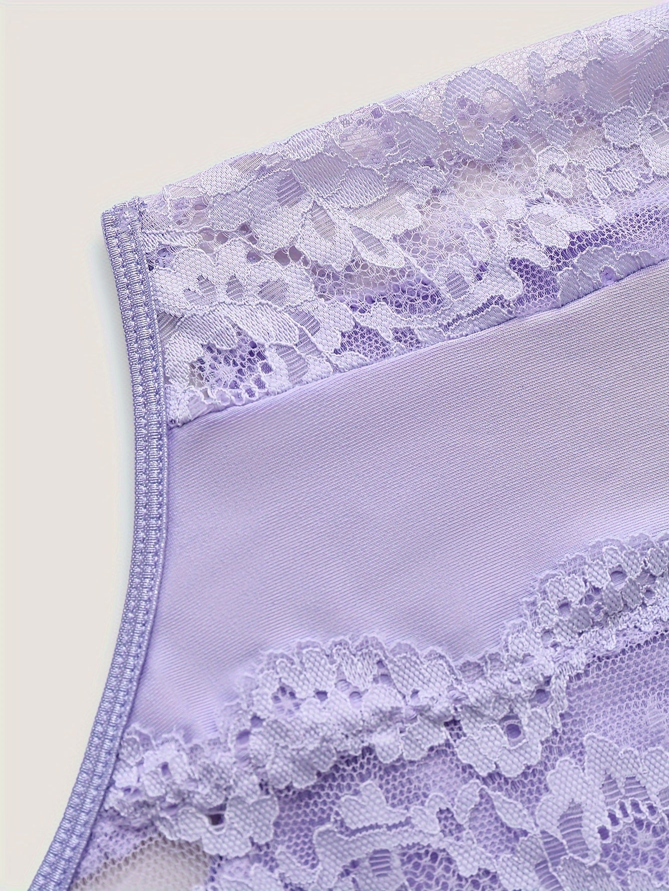Lavender Lace Bodysuit for Women Lingerie