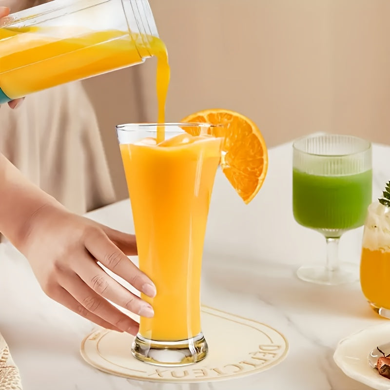 Portable Wireless Juicer Mini Blender with 2 Cups USB Rechargeable for Smoothies and Shakes