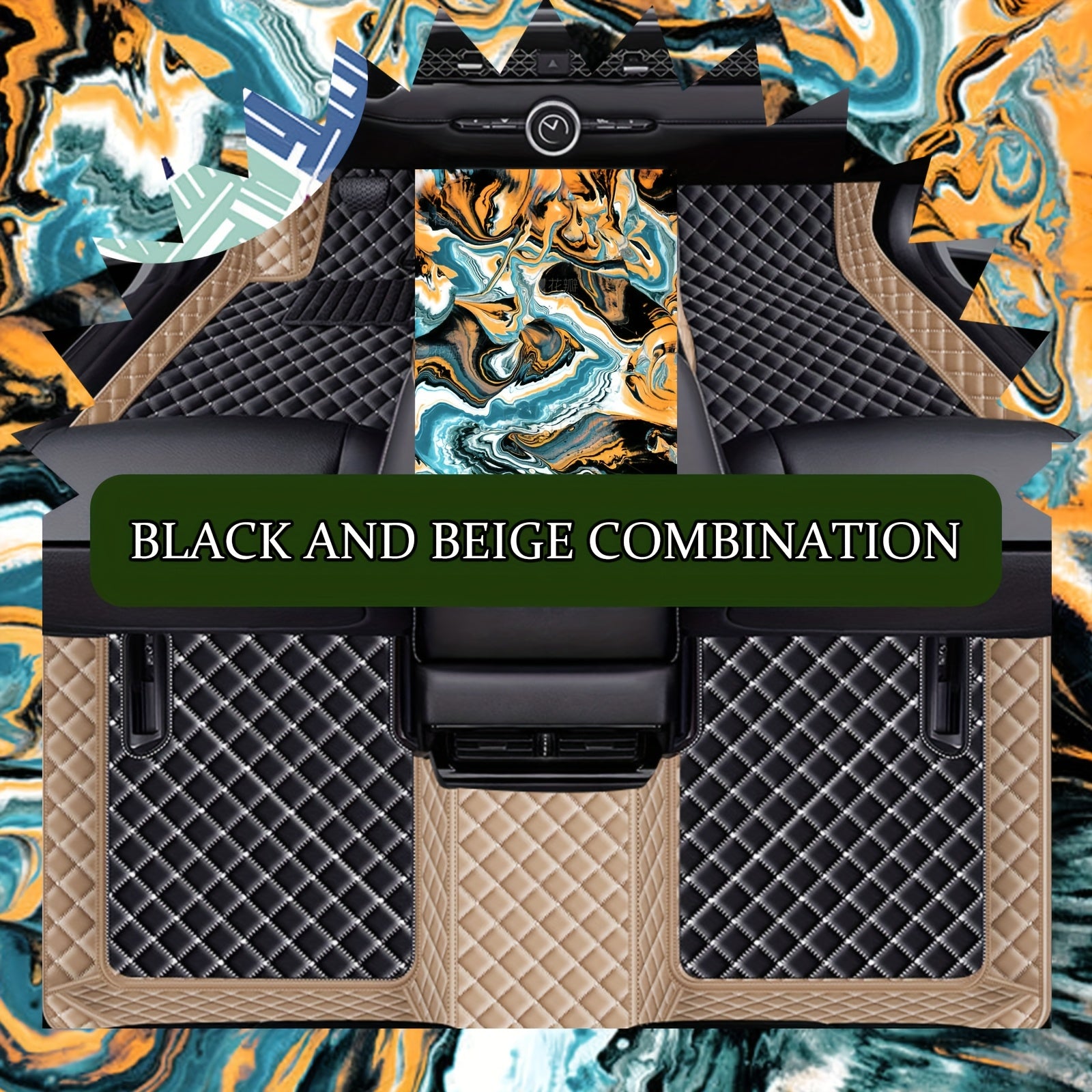 Rangli PU charm qoʻltiq avtomobil podoshonlari Changan CS15 2021 suv o'tkazmaydigan, sirpanishga qarshi