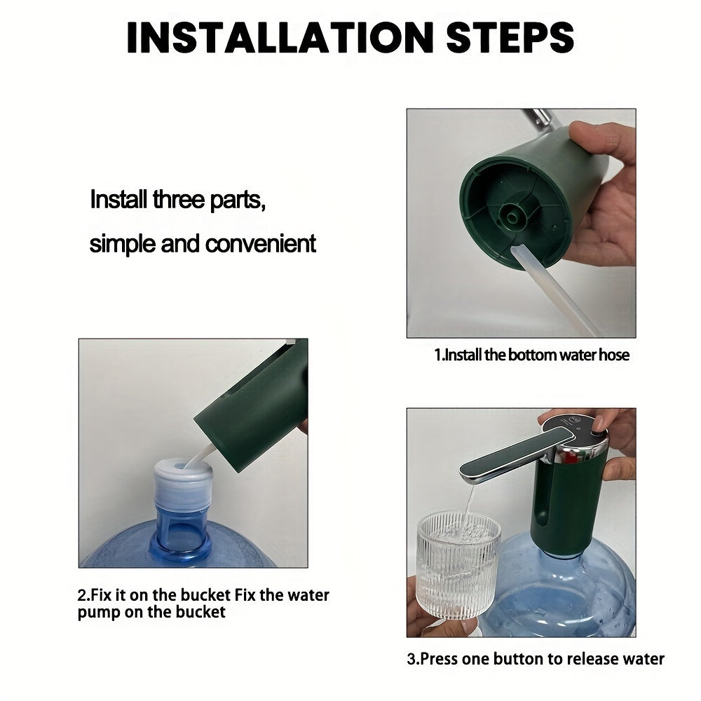 Smart Water Dispenser with Multi-Speed Pump USB Rechargeable Battery Wireless Sensor