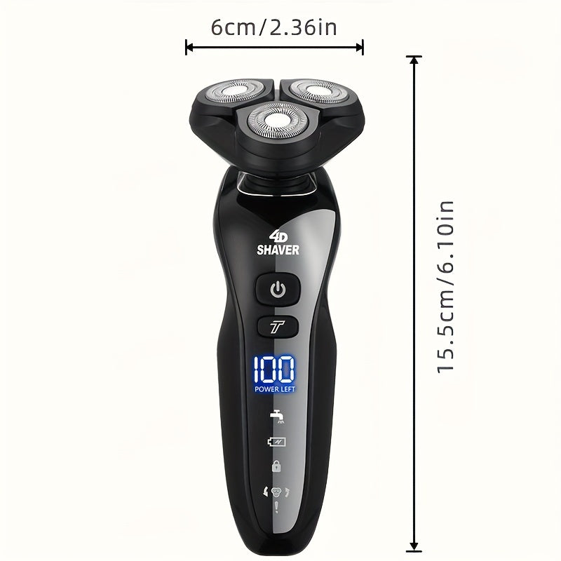 Men's Electric Grooming Kit with Razor Trimmer Nose Sideburns Face Brush