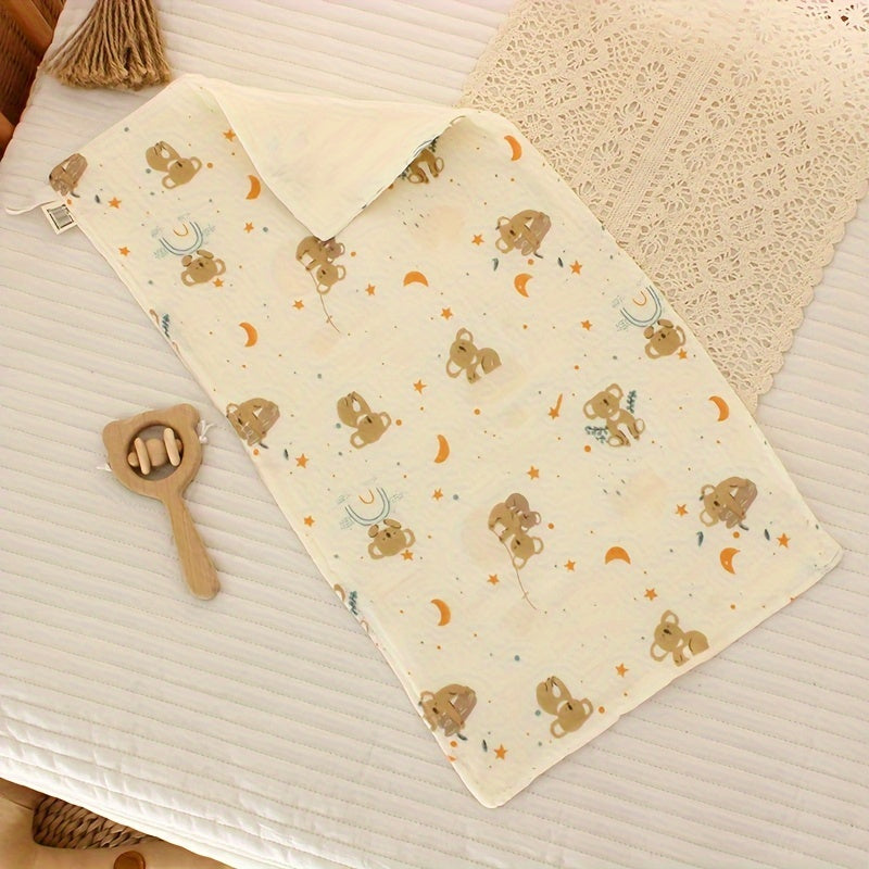 Одна упаковка хлопковых муслиновых пеленок для младенцев и малышей с мультяшным принтом, идеальный washable платок для слюней и вытирания лица. В эту упаковку входит разнообразие смешанных цветов.