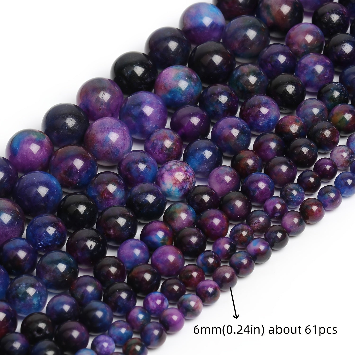 Dark Purple Sugilite Beads 6mm 8mm 10mm 12mm for Jewelry Making and Gifts
