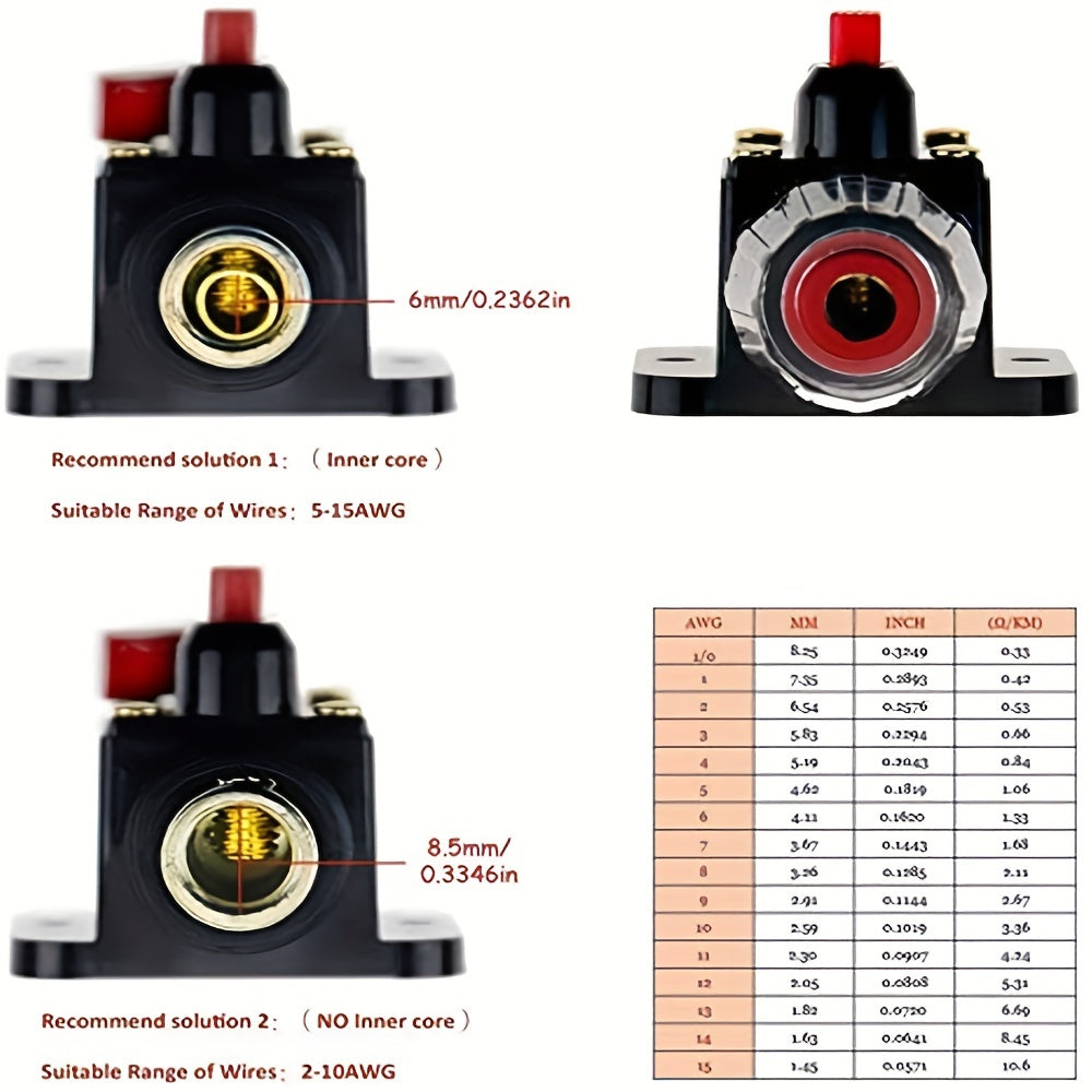 Car Truck Battery Circuit Breaker 12V 24V 20A 150A Auto Fuse Holder