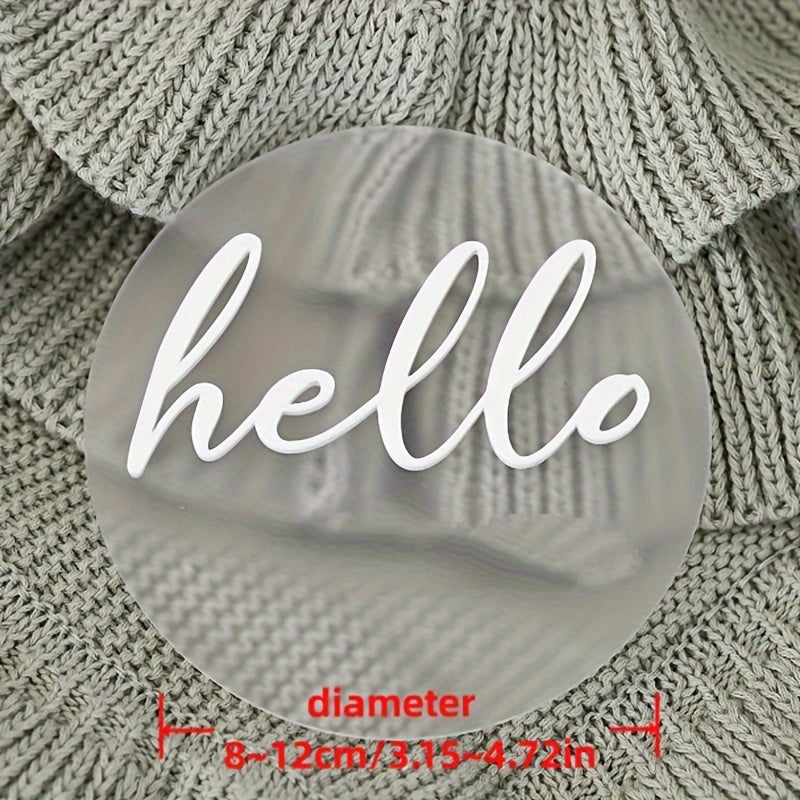 Bolalar uchun shaxsiylashtirilgan akril ism yorlig'i - Maxsus Tug'ilgan kun va jinsni oshkor qilish partiyasi sovg'asi, 1 dona