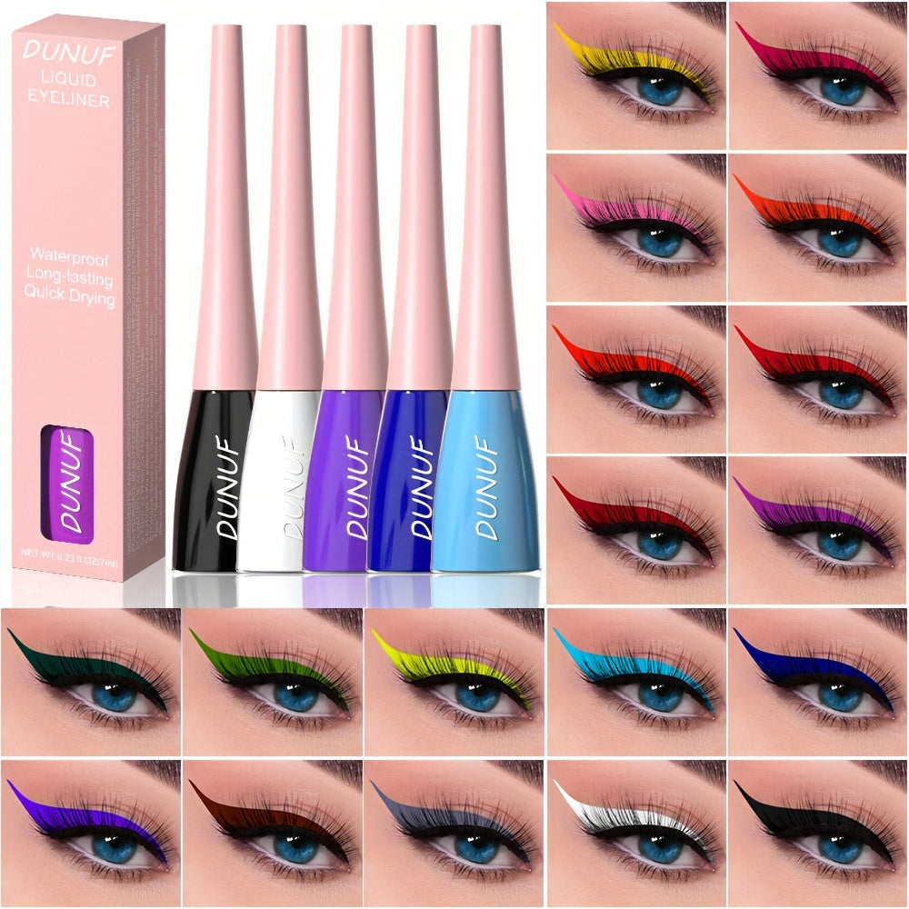 Women Matte Waterproof Liquid Eyeliner 18 Colors Easy to Apply Quick Drying