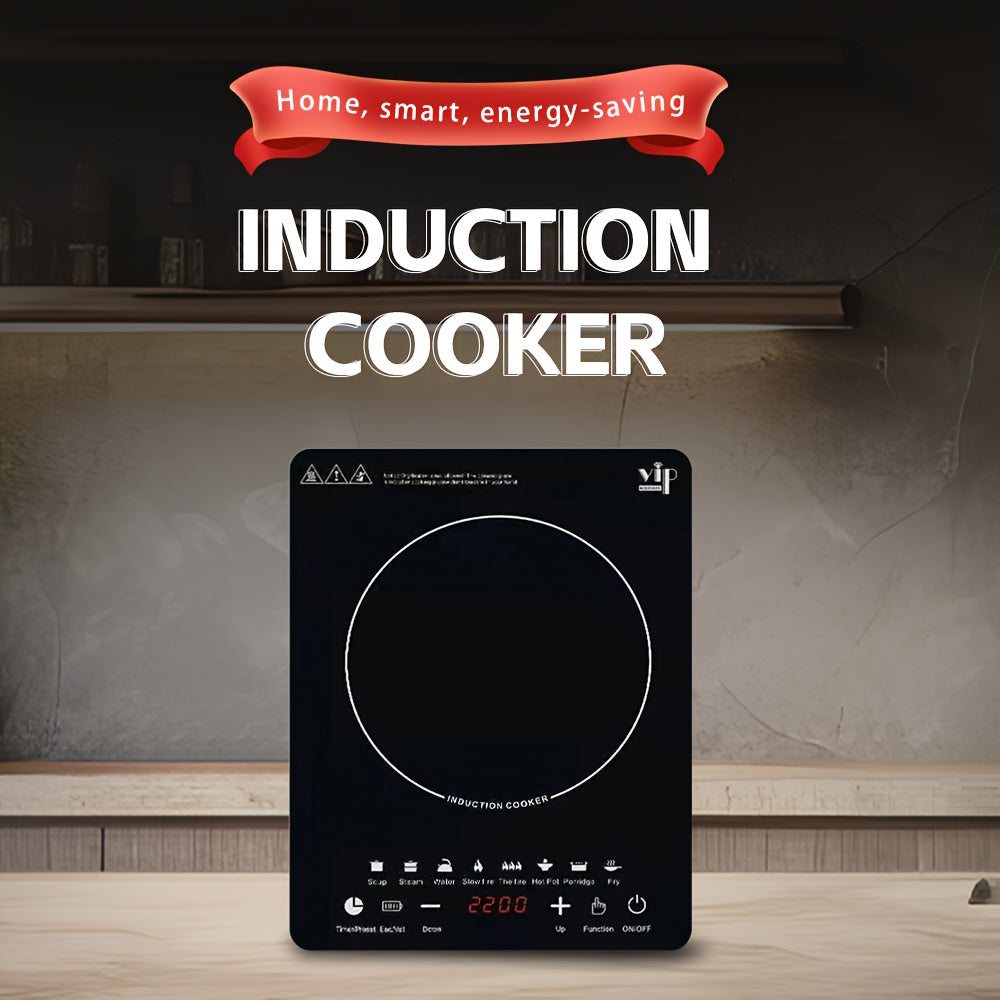 220V Induction Cooktop with Precision Temperature Control Easy to Clean Oil Resistant