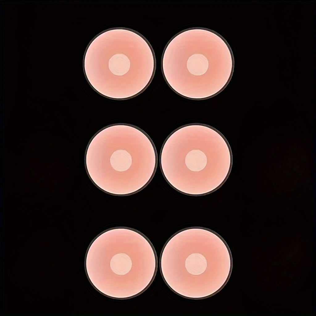 Silicone Nipple Covers 6 Pack Invisible Seamless Adhesive Petals for Formal Wear
