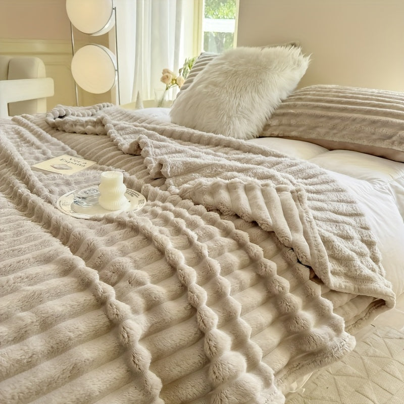 Cozy Thick Blanket for Bed Sofa Throw Soft Warm All-Season