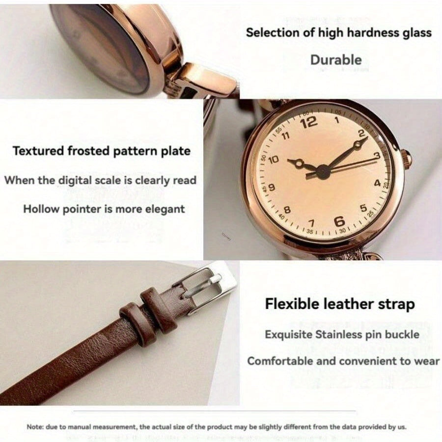 Women's Vintage-Inspired Quartz Watch with Synthetic Leather Strap Alloy Case Non-Waterproof