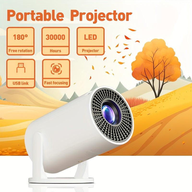 Mini Portable LED Projector for Home Theater 1080P Support Multiple Devices