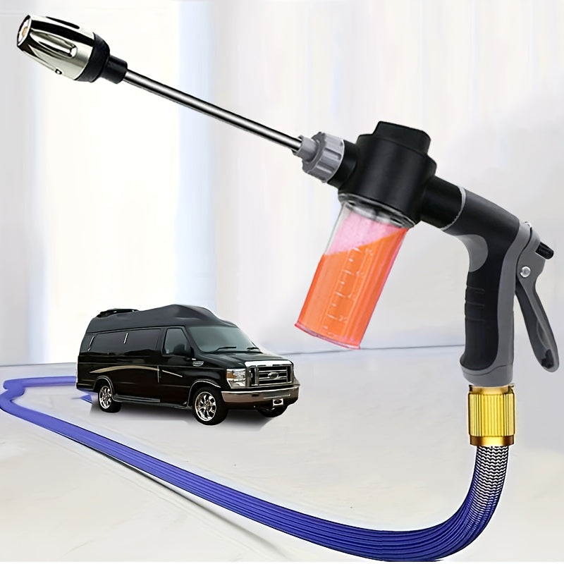 High-Pressure Water Sprayer with Foam Bottle for Car Cleaning Garden and Home