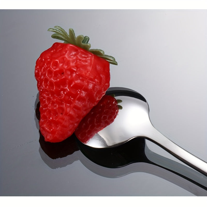 Set of 4/6 Stainless Steel Spoons with Long Handles for Coffee and Ice