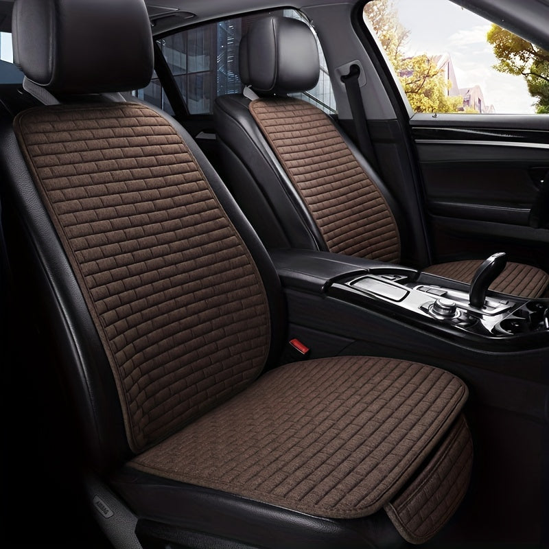 Universal Flax Car Seat Cover Protector with Backrest for Auto and Truck