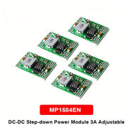 2/5 dona DC-DC Buck Converter moduli 3A sozlanadigan kuchlanish regulyatori elektr simlash uchun
