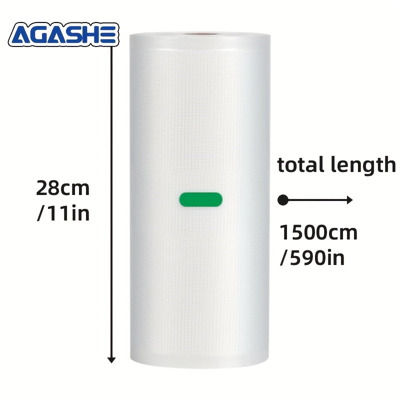 Vakuum yopishtiruvchi rulon 1500cm Bardoshli PE+PA oziq-ovqatni saqlash uchun uy sharoitida