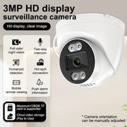 3MP HD Dome Surveillance Camera Indoor Outdoor Night Vision 1440p Two-Way Audio
