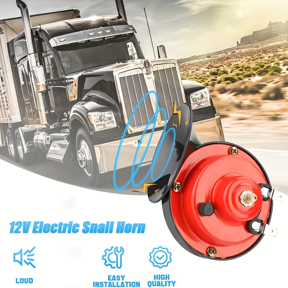 2 шт. 130 дБ Электрический воздушный гудок для автомобиля, грузовика, мотоцикла, лодки, двойной тон
