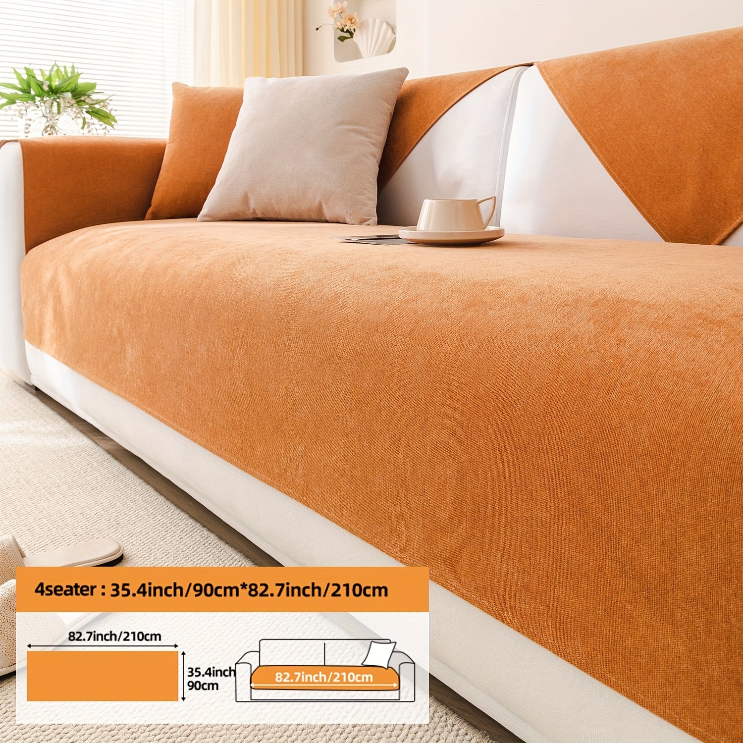 1 dona Chenille oddiy divan qoplamasi, barcha mavsumlar uchun universal qoplama, yostiq qopqog'i va orqa yostiq qopqog'ini o'z ichiga oladi. Divan yostiqlarini himoya qiladi, turli xonalar va uy bezaklari uchun mos keladi.