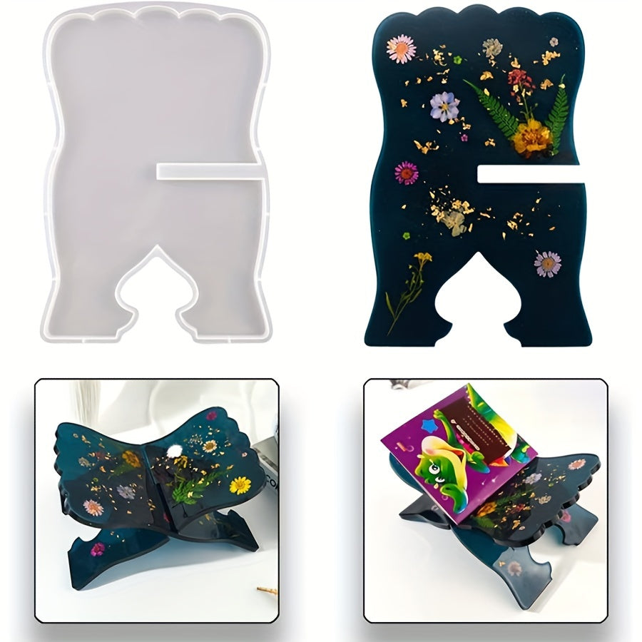 Silicone Mold for DIY Resin Book Stand and Music Sheet Holder