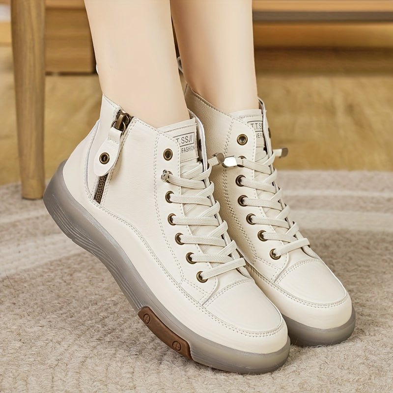 Женские кроссовки с массивной платформой, толстая амортизирующая подошва, низкий каблук, синие, белые, черные, серые и бежевые