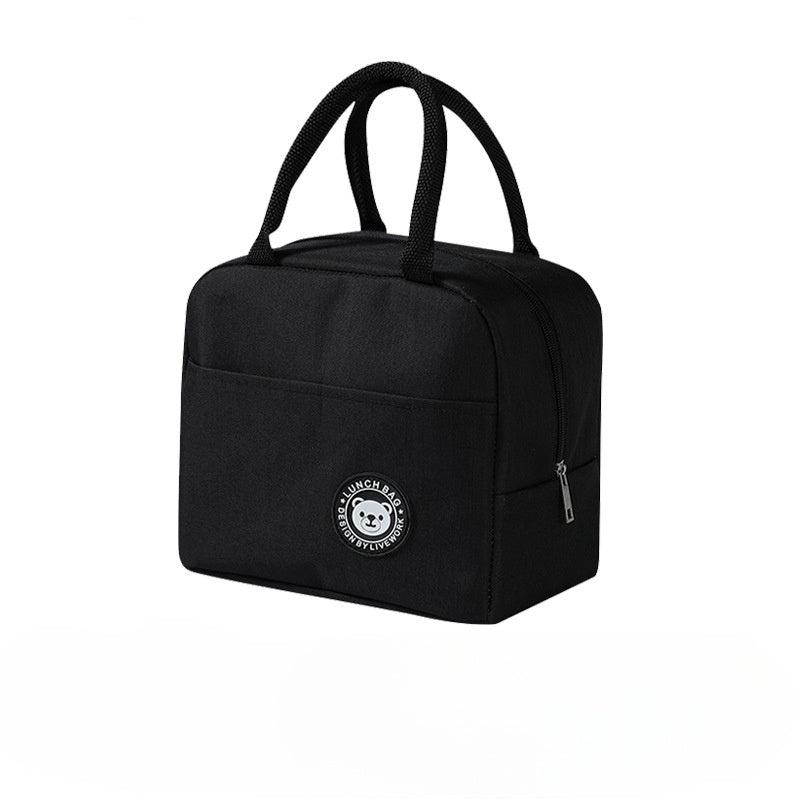 Ayı tushlik sumkasi, suv o'tkazmaydigan Oxford mato, ko‘k, zip bilan old qopqoq, tutqich