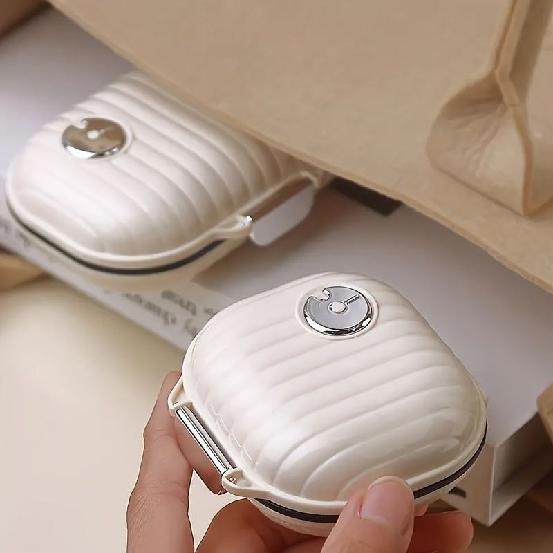 Portable Weekly Pill Organizer with Seven Sealed Compartments for Travel