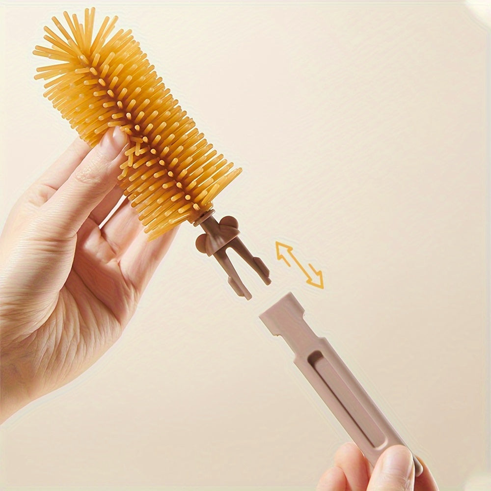 3-in-1 Silicone Bottle Brush Set with Pacifier Cleaner and Storage Box