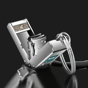 Stainless Steel Portable Nail Clipper with Built-in File and Folding Design