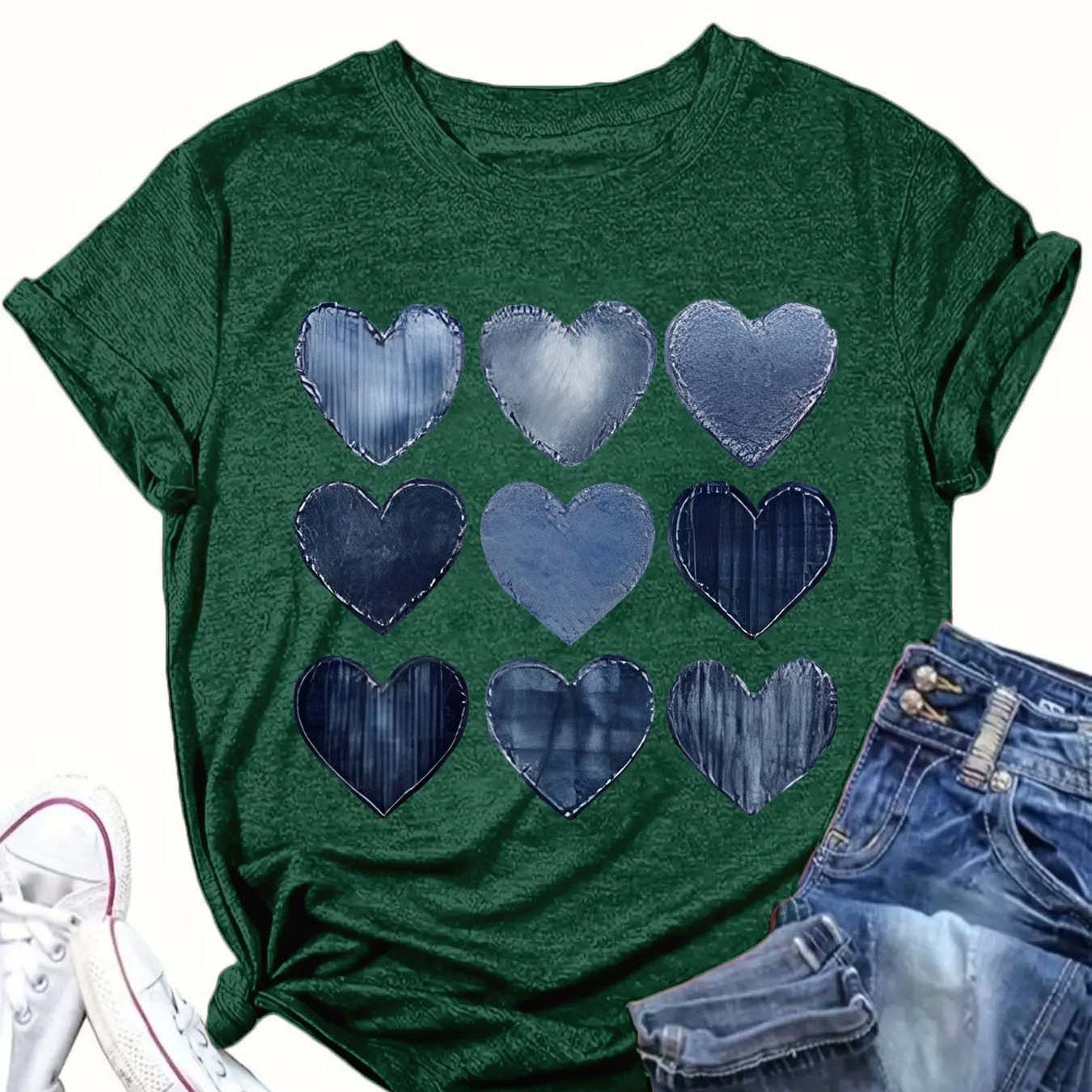 Plus Size Women's Casual Cotton T-Shirt Short Sleeve All-Season Comfortable