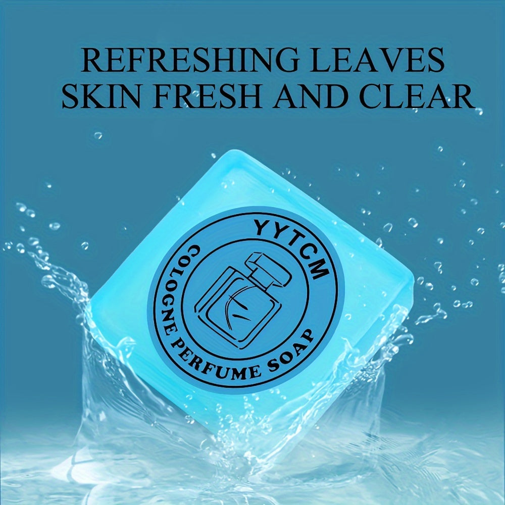 1 dona Erkaklar Koloniya Hidi Sabuni - 70g Qo'l bilan tayyorlangan Asosiy Yog'li Shampun, Namlantiruvchi, Ftalat-siz, Barcha Terilar Turi uchun Mos