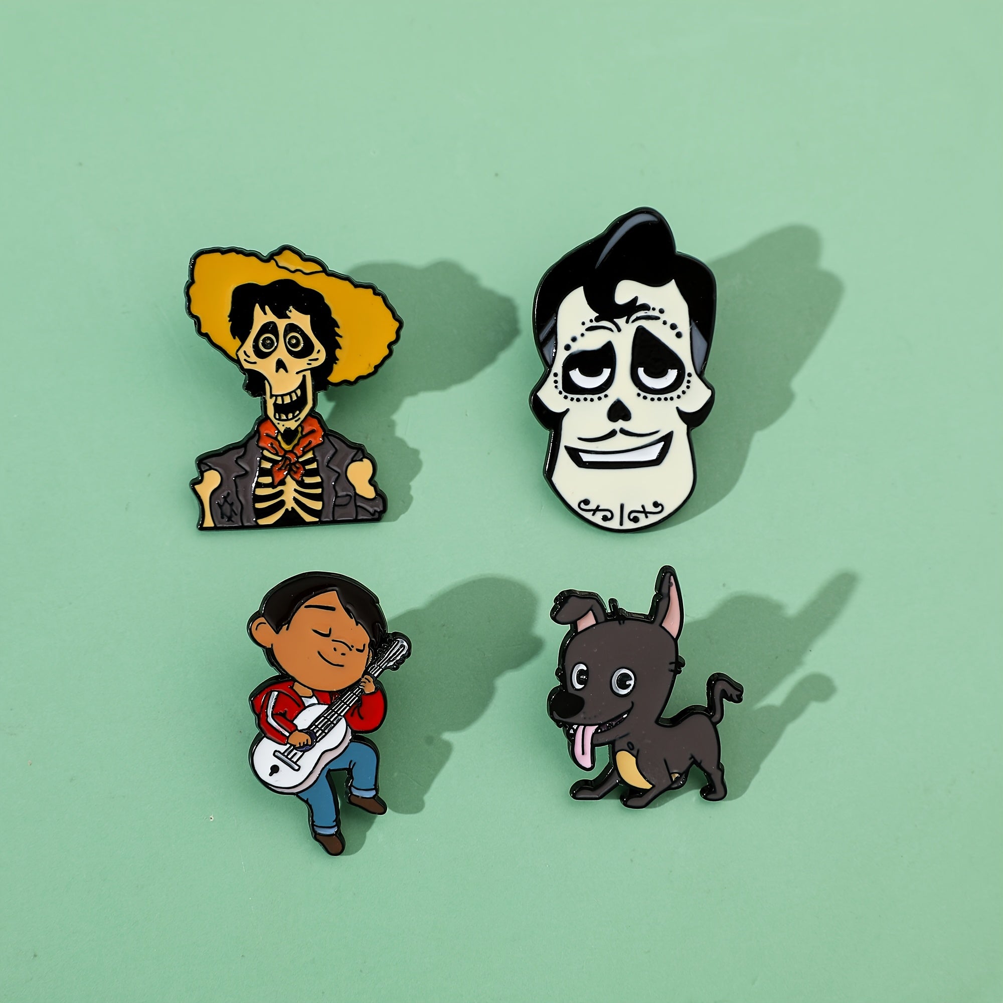 Set of 5 Cartoon Animal Brooches Enamel Pins Metal Jewelry for Backpacks Clothing Accessories