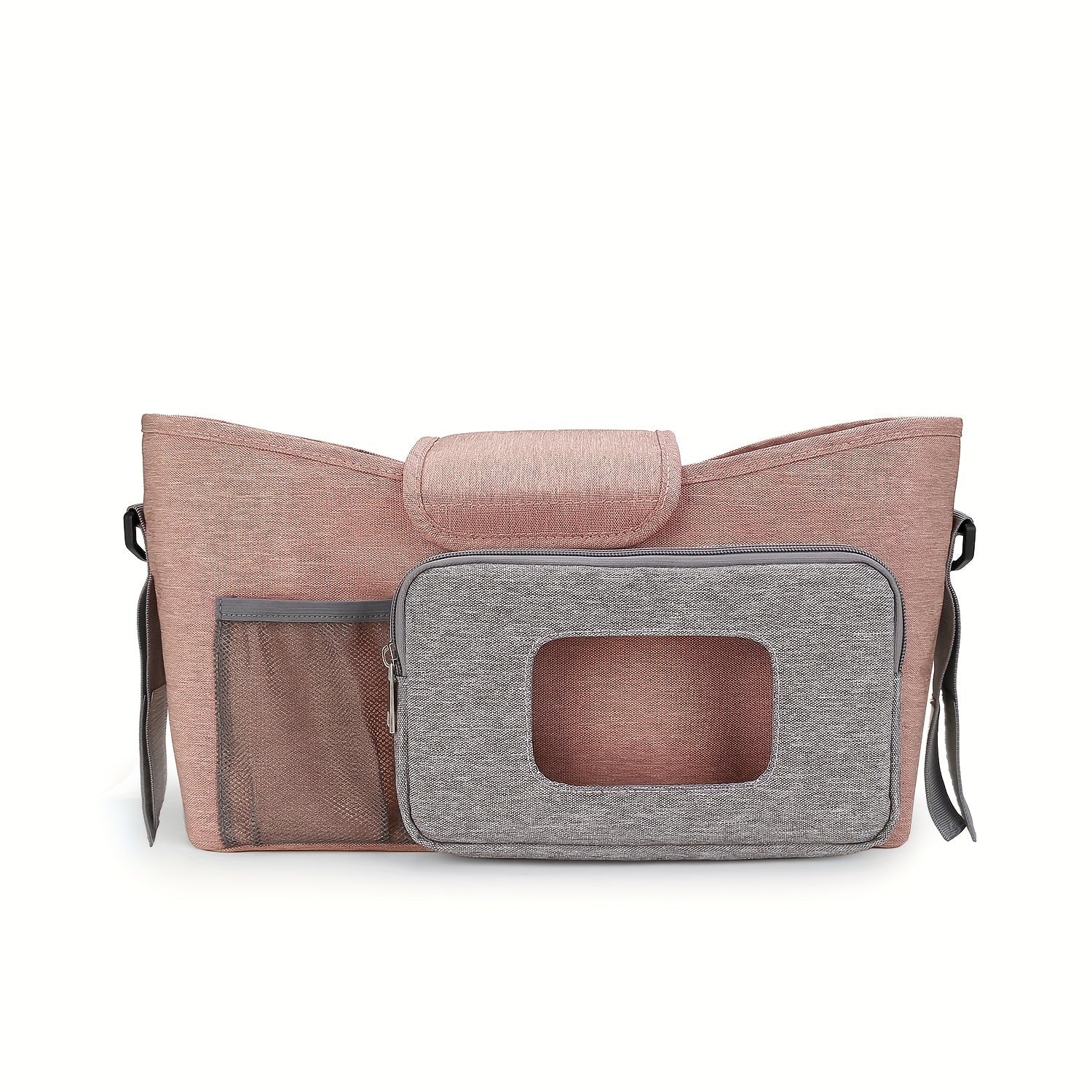 Stroller Organizer Outdoor Storage Bag with Wet Wipes and Paper Drawer for Moms
