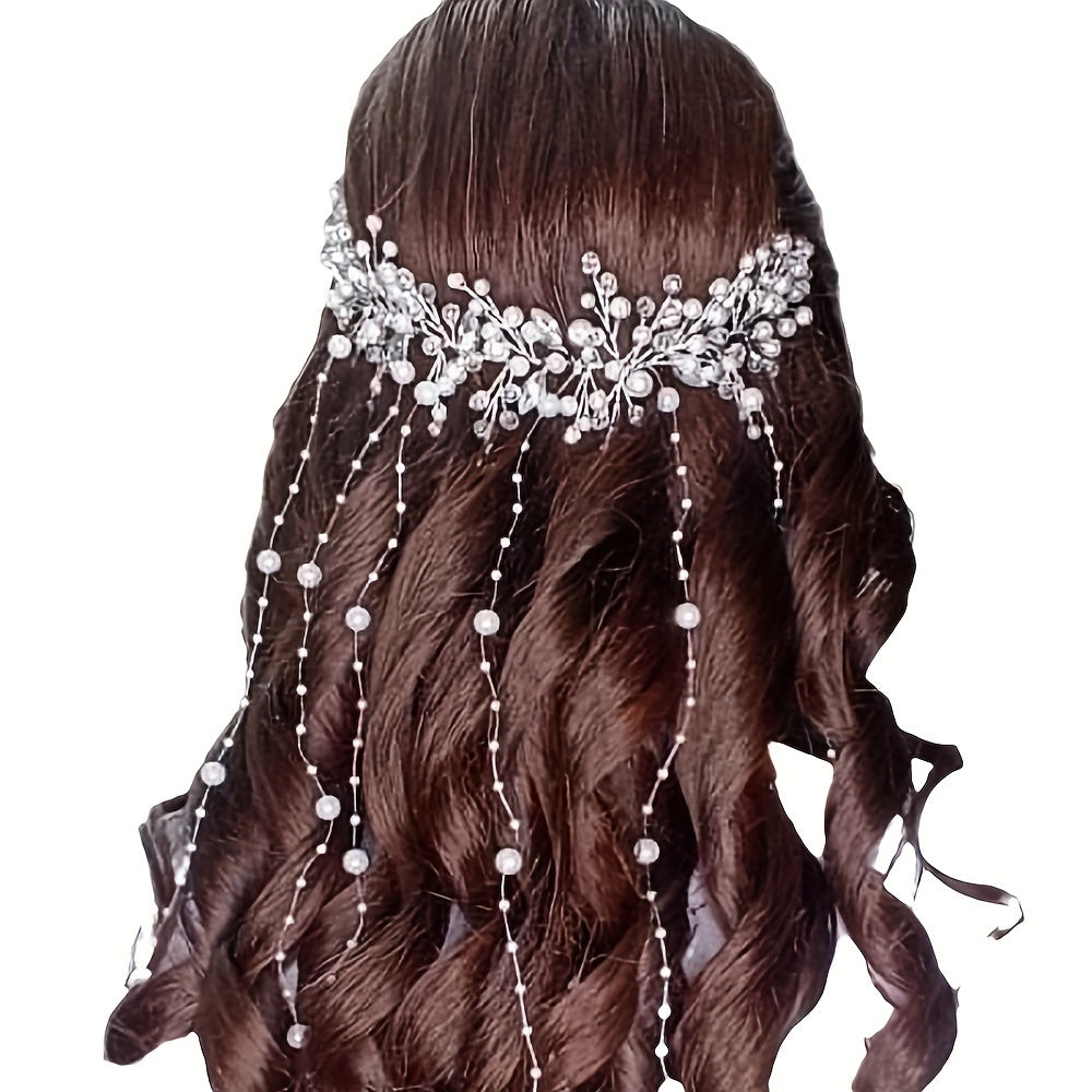 Bridal Headpiece Wedding Accessory Tassel Elegant Hairpiece for Brides