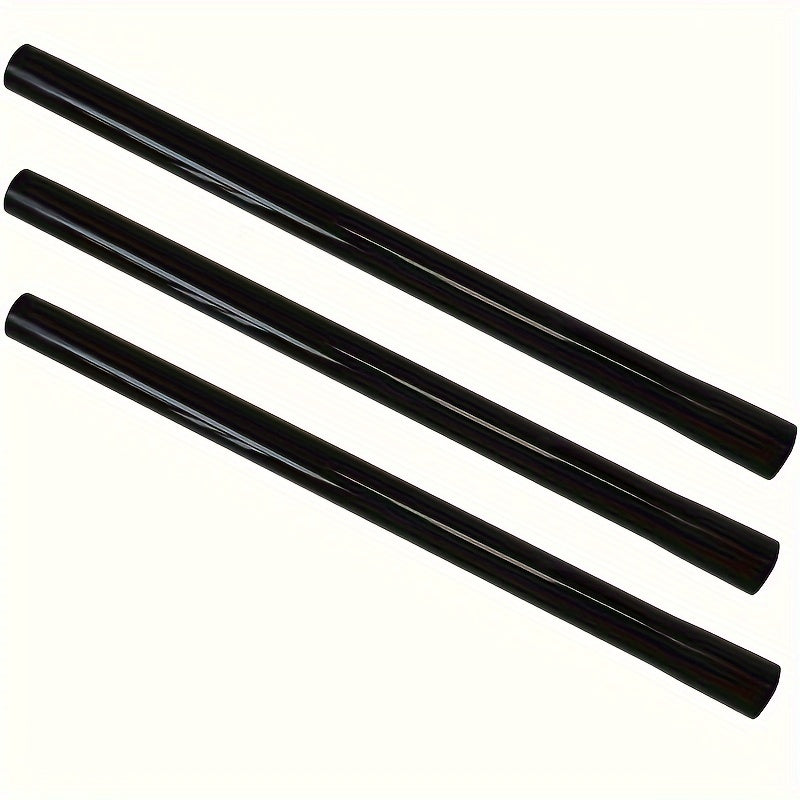 Set of 3 Plastic Vacuum Extension Wands 1.25 Inch Diameter Adjustable Length