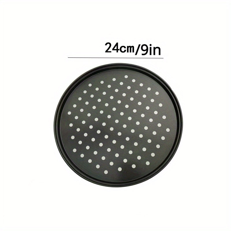 9" & 11" Nonstick Pizza Pan Set Carbon Steel Baking Supplies for Home Oven