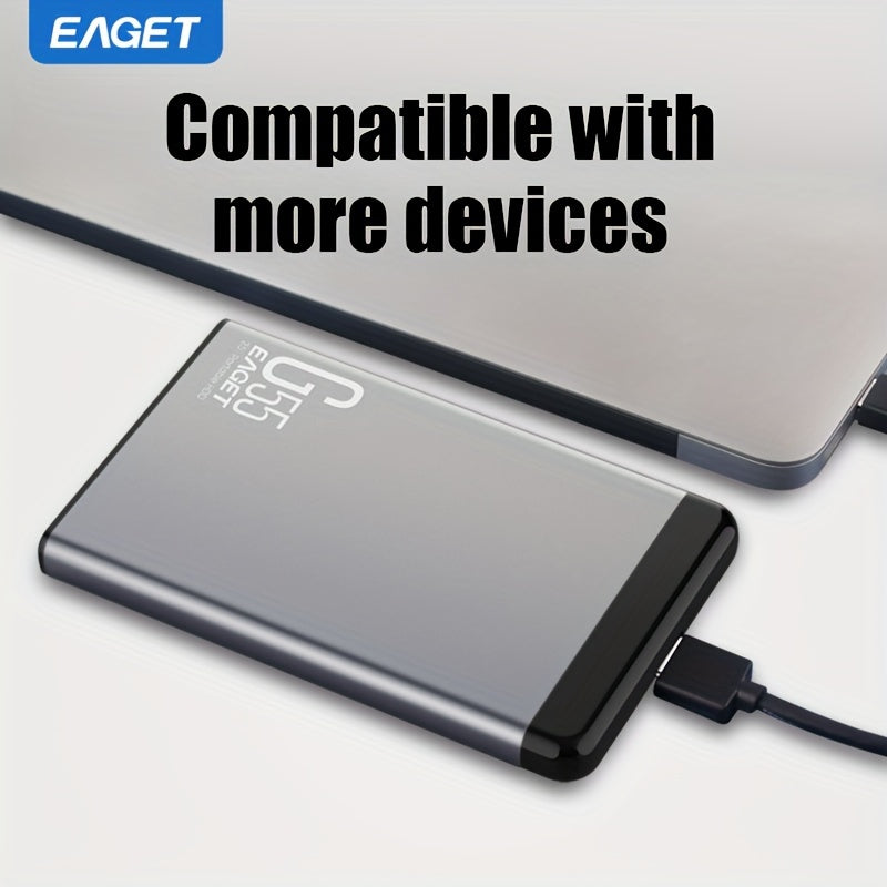 Portable External Hard Drive 2TB USB 3.0 High-Speed Storage for Games Files Videos Music