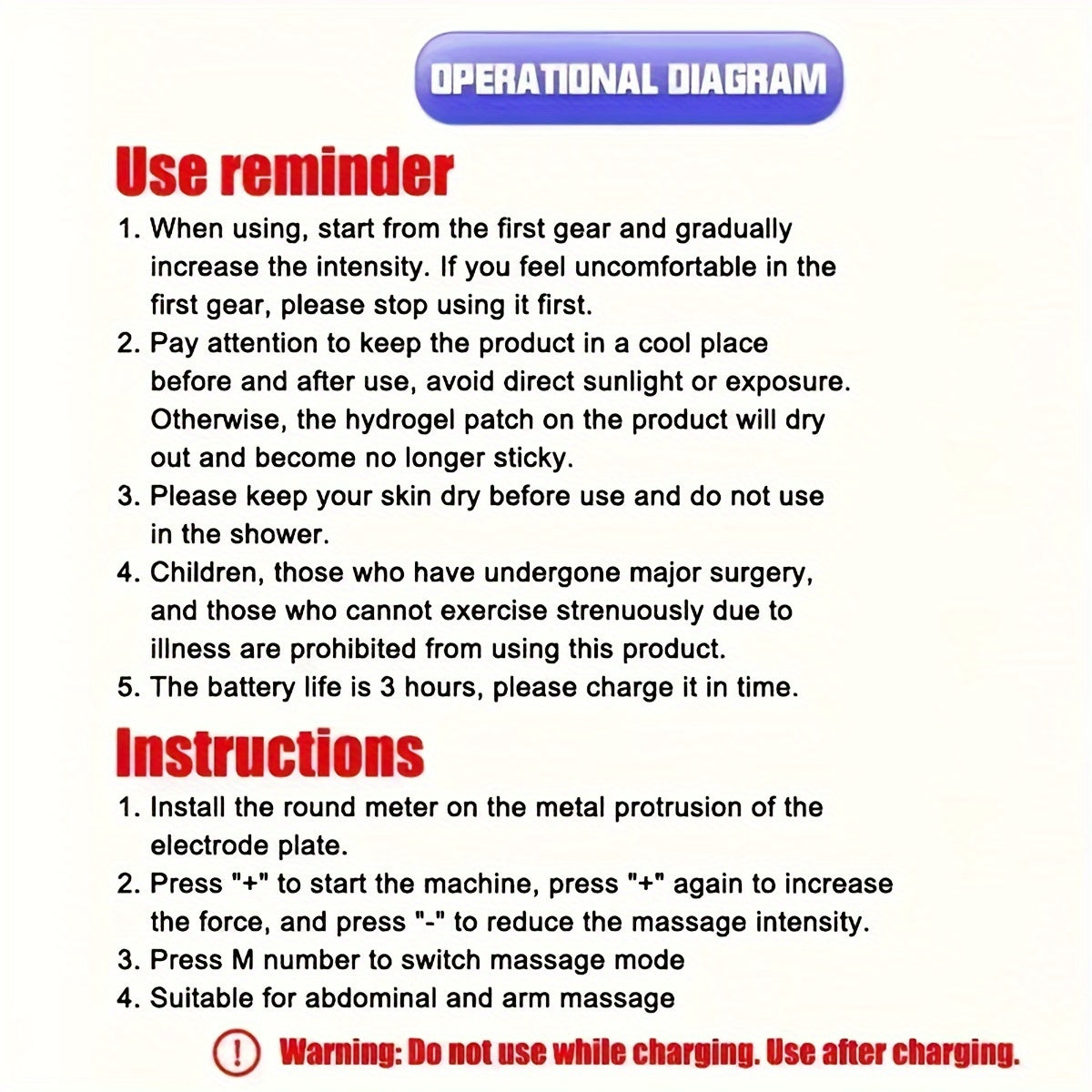 EMS Muscle Stimulator Belt Rechargeable Lithium Battery for Abdominal Arm Leg Workouts