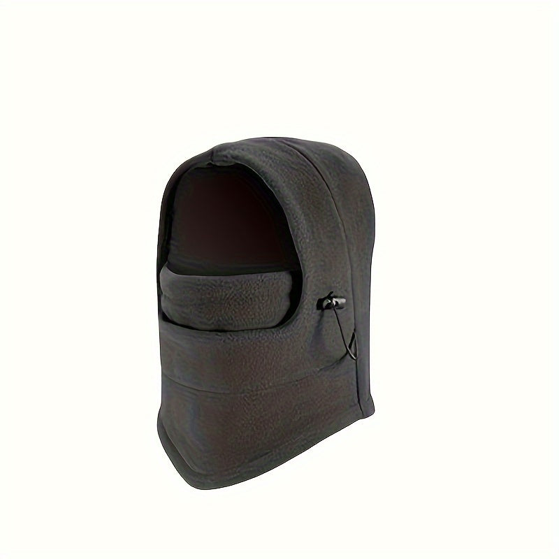 Waterproof Thermal Fleece Balaclava Hat Hooded Neck Warmer for Hiking and Outdoor Activities