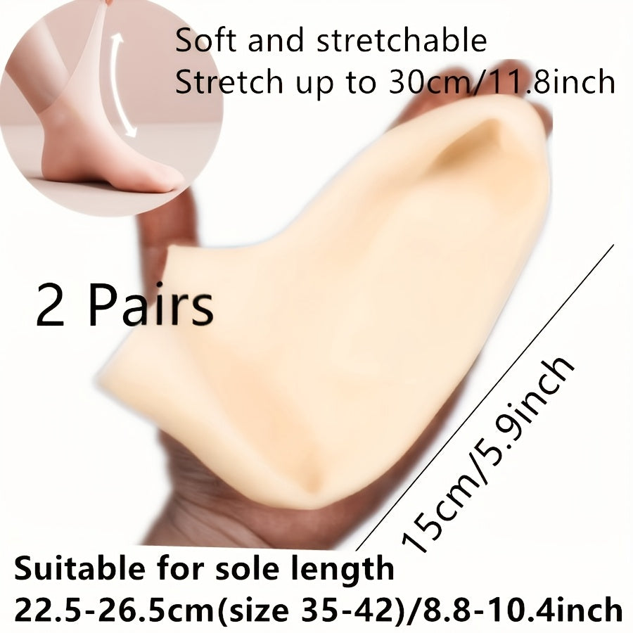 Silicone Gloves and Socks Unscented Moisturizing Hand and Foot Care Set