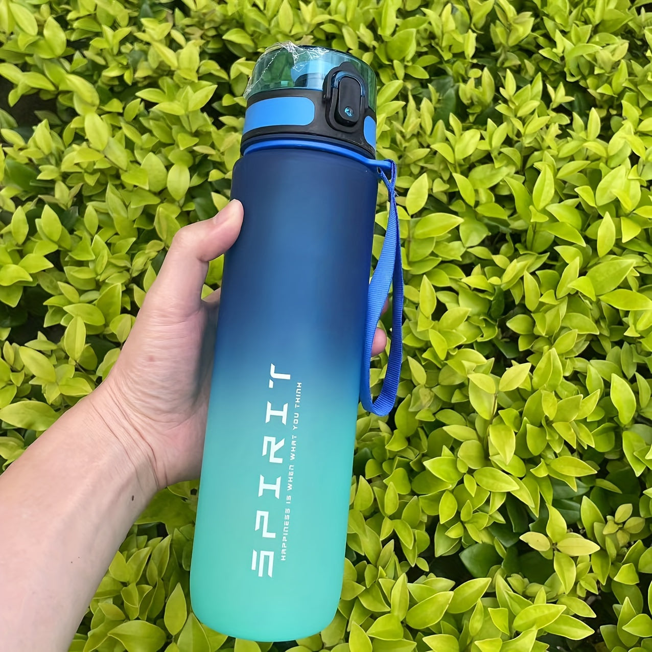 Large Capacity Water Bottle with Time Scale BPA-Free Portable for Sports and Outdoor