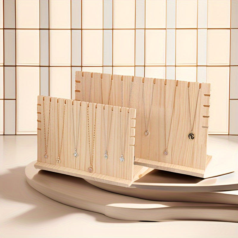 Деревянная стойка для демонстрации украшений в виде буквы L для вертикальной подвески