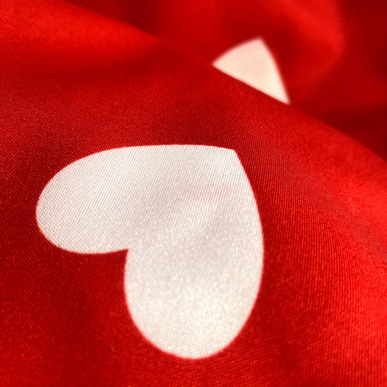 Set of 2 Red Love Pillowcases for Wedding Decor and Home Bedding